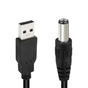 Powermaster Usb Erkek 5.5*2.5 Mm Uçlu Adaptör Jacklı 1 Metre Kablo