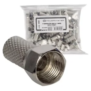 F Konnektör Rg6-u4 Geniş 18 Mm (100 Adet)