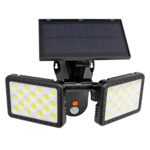 Powermaster Sensörlü 36 Cob Ledli Solar Aydınlatmalı Duvar Lambası W770b