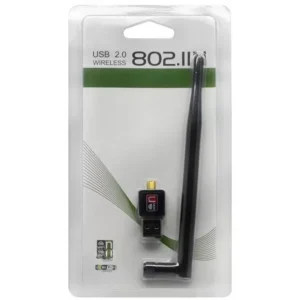 Fully 300 Usb Antenli 802.11n Wifi 7601 Chipset 2.4ghz 5db 150 Mbps Ip Uydu Alıcıları Uyumlu Wifi Adaptör