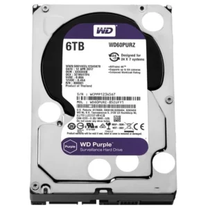 Western Digital Wd60purz 6 Tb Sata6 64mb 7-24 Purple Harddisk