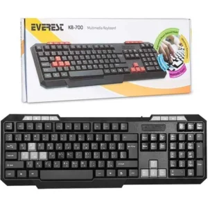 Everest Kb-700 Siyah Usb Us Layout Multimedia Klavye