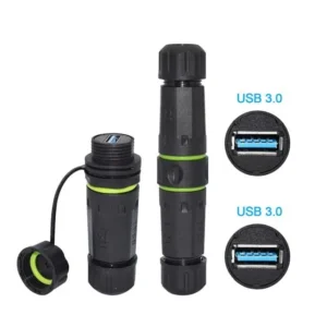 Powermaster Pm-24598 Dişi - Dişi Ip68 Su Geçirmez 3.0 Usb-a Konnektör