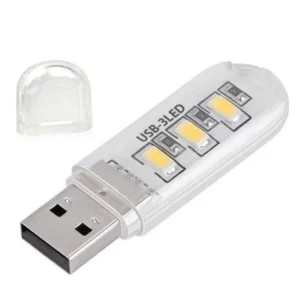 Powermaster Pm-34390 Flash Bellek Görünümlü Taşınabilir 3 Led Beyaz Işık Usb Gece Lambası