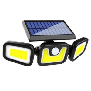Powermaster Mx-w771b Sensörlü 3 Modlu 90 Cob Ledli Solar Aydınlatmalı Duvar Lambası