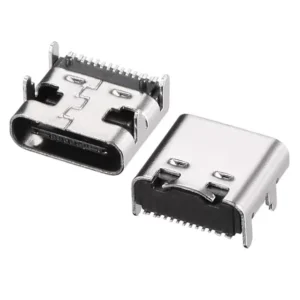 Powermaster Ic-266b-4 Type-c Dişi Şase Konnektör - Usb 3.1 16 Pin Hızlı Şarj Destekli Soketi