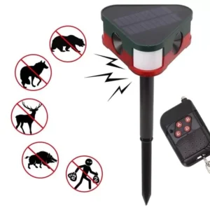 Powermaster Pm-26949 Ultrasonic Sesli Siren Hayvan Kovucu Alarm Cihazı Solar Panelli