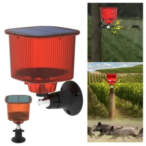 Powermaster Pm-26955 Mikrofonlu Sesli Hayvan Kovucu Alarm Cihazı Solar Panelli