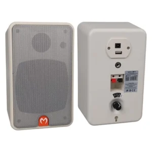 Magicvoice Mv-21 10 Cm 40 Watt Komütatörlü Hat Trafolu Beyaz Sütun Hoparlör (2'li Takım)