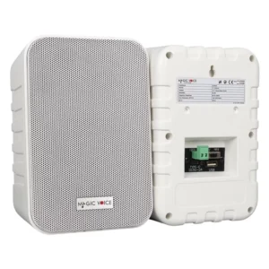 Magicvoice F-lhy4a 4" (10 Cm) Hat Trafolu Duvar Tipi Sütun Hoparlör (10w Rms / 150w Peak - Mp3 Usb Uyumlu) Çiftli Takım Set - Beyaz