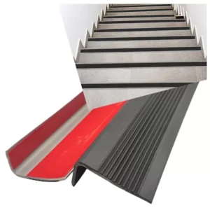 Sunup Sn-29151 Kendinden Yapışkanlı Kaymaz Kauçuk Merdiven Basamak Şeridi 5x2.5x100cm Siyah