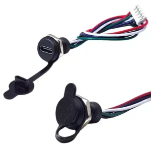 Intercom Ic-266t-2 Pano Tip Type-c Şase Dişi 5pin Soketli Şarj Ve Data Bağlantı Modülü Su Geçirmez