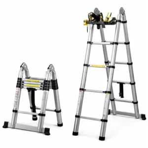 Sunup Sn-29683 4+4 Metre Teleskopik Merdiven Karavan & Tekne Katlanır Alüminyum