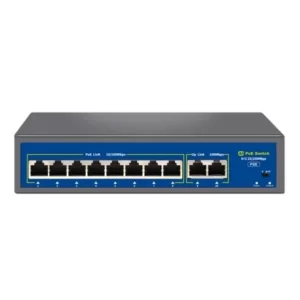 Novacom Nvc-hıf0820fbl-c 8+2 Port 120w 10/100mbps Poe Switch (250m Extend Modlu)