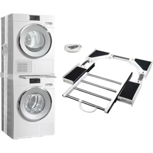 Çamaşır Makinesi Ve Kurutucu İstifleme Seti Askılıklı