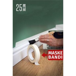 Turk Maskeleme Bandı 25 Metre Çıkarılabilir Boyacı Bandı