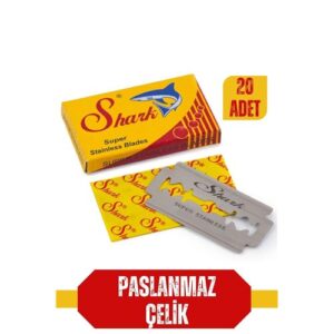 Turk Shark 20 Adet Paslanmaz Çelik Tıraş Jileti