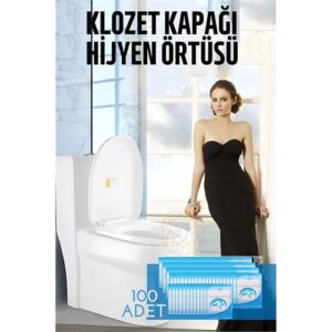Turk Klozet Kapağı Kılıfı Hijyenik Tek Kullanımlık 100 ADET