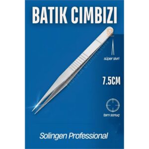 Turk Micro İnce Uçlu Batık Cımbızı Kirpik Cımbızı Solingen Professional