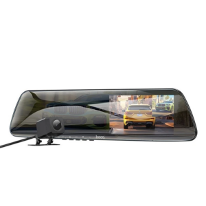 Hoco DV4 DVR Ön Ve Arka Sürüş Kaydedici 45 İnç LCD Dikiz Aynası Araç kamerası-(5775)
