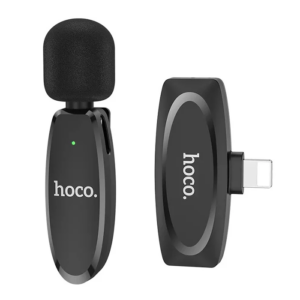 HOCO L15 iPhone Lightning Kablosuz Mini Yaka Mikrofonu-(5775)