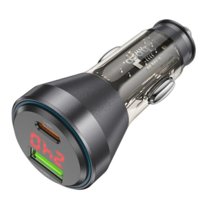HOCO NZ12B Unimpeded PD48W USB + Type-C Araç Çakmaklık Hızlı Şarj Aleti-(5775)
