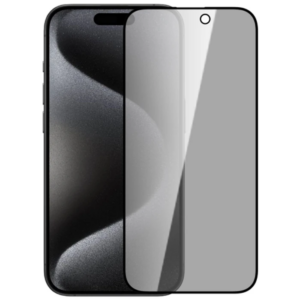 ALLY İPhone 15 Pro 3D Full Privacy Gizlilik Cam Ekran Koruyucu Anti-Spy-(5775)