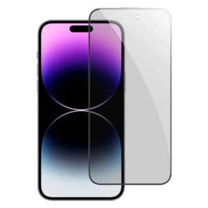 Ally iPhone 15 Pro Privacy Hayalet Full Koruma Tempered Cam Ekran Koruyucu-(5775)