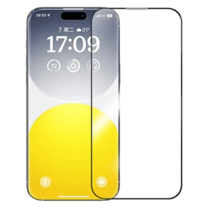 Baseus iPhone 15 Plus HD Tempered Full Koruma Cam Ekran Koruyucu-(5775)