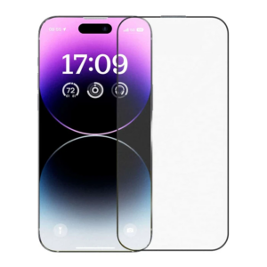 Baseus Crystalline iPhone 14 Pro için Parlama Önleyici Tempered Cam Ekran Koruyucu-(5775)