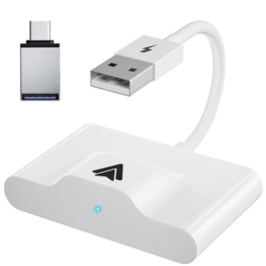 Ally Usb+Type-C Android Kablosuz Carplay Adaptör Çevirici - Youtube Netflix Tiktok Video Yansıtıcı-(5775)