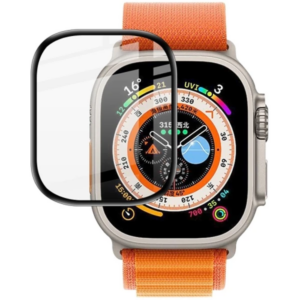 Apple Watch Ultra 49mm 3D Full Kaplama Ekran Koruyucu PET+PMMA-(5775)