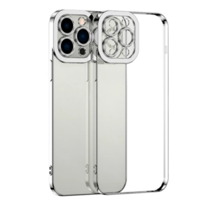 ALLY Fashion Series iPhone 11 Pro Kılıf Renkli Kenar Lazer Çerçeveli Silikon Kılıf-(5775)