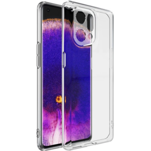 Ally OPPO Find X5 Kılıf Kamera Korumalı Ultra İnce Şeffaf Silikon Kılıf-(5775)