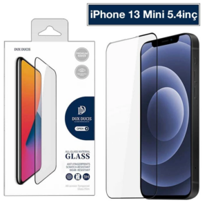 Dux Ducis iPhone 13 Mini 5.4inç Tempered Cam Ekran Koruyucu 10D Full Kaplama-(5775)