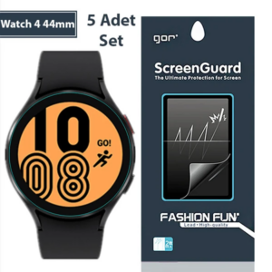 Gor Sm Galaxy Watch 4 44mm Darbe Emici Ekran Koruyucu 5 Adet Set-(5775)