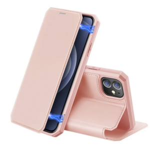 DUX DUCİS iPhone 12/12 Pro Kılıf Mıkantıslı Kapaklı Flip Cover Kılıf Skin X Series Flip Case-(5775)