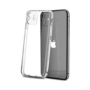 GOR İPhone 12 Pro 6.1 inch Kılıf Kamera Korumalı Şeffaf Silikon Kılıf-(5775)