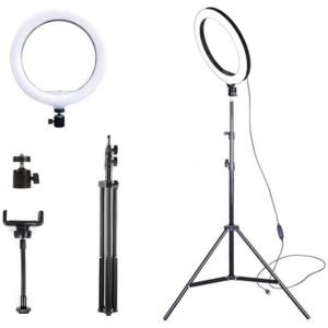 ALLY 10 İnch Halka Led Tripod(1.30M)Youtuber Video Selfie Stüdyo Makyaj Işığı-(5775)