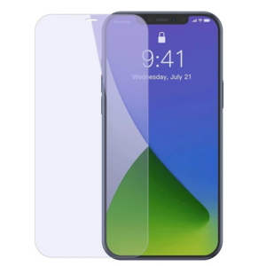 Baseus İPhone 12 PRO Max 6.7 0.3mm Antiblue Light Tempered Cam Ekran Koruyucu 2Adet-(5775)