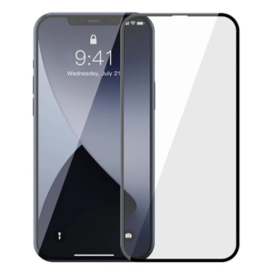 Baseus İPhone 12 Pro Max 6.7 0.3MM 3D Full Tempered Cam Ekran Koruyucu 2Adet Set-(5775)