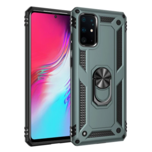 Ally Sm Galaxy S20 Ultra Yüzüklü Kılıf Armor Shockproof Ring kılıf-(5775)