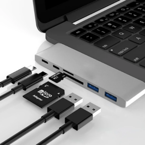 Ally 6 İn1 Usb-C Hub Daul USB 3.0 Type-C Şarj Kart Reader Çoğaltıcı Hub-(5775)