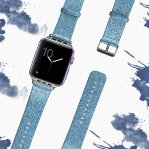 Ally Apple Watch 7-8 45mm 6-5-4 44mm Kordon Kayış Deri Parlak 3-2-1 42mm-(5775)