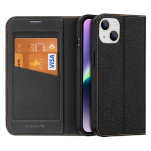 Dux Ducis iPhone 14/13 6.1 Kılıf Skin X2 Series PU Deri Manyetik Kapaklı Kılıf Magnetic Folio Case-(5775)