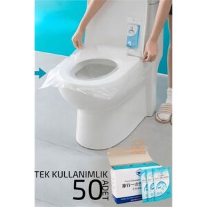 Turk Klozet Kapağı Kılıfı Hijyenik Tek Kullanımlık 50 ADET