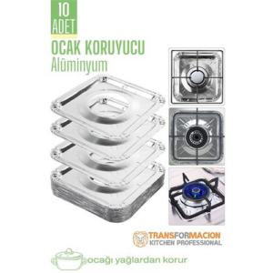 HSNET Ocak Koruyucu Folyo - Kızartma Yemek Yağ Koruyucu Folyo 10 ADET