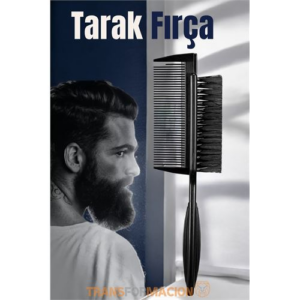 HSNET Sakal Bıyık Tarama Fırçası Sakal Tarağı