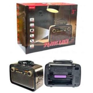 Müzik Kutusu Bluetooth Bağlantılı El Fenerli Nostaljik Tasarım Radyo