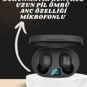 Dijital Göstergeli Kulaklık ve 7 Kordonlu Akıllı Saat Android ve İOS Uyumlu Uyku Takibi Sesli Görüşme